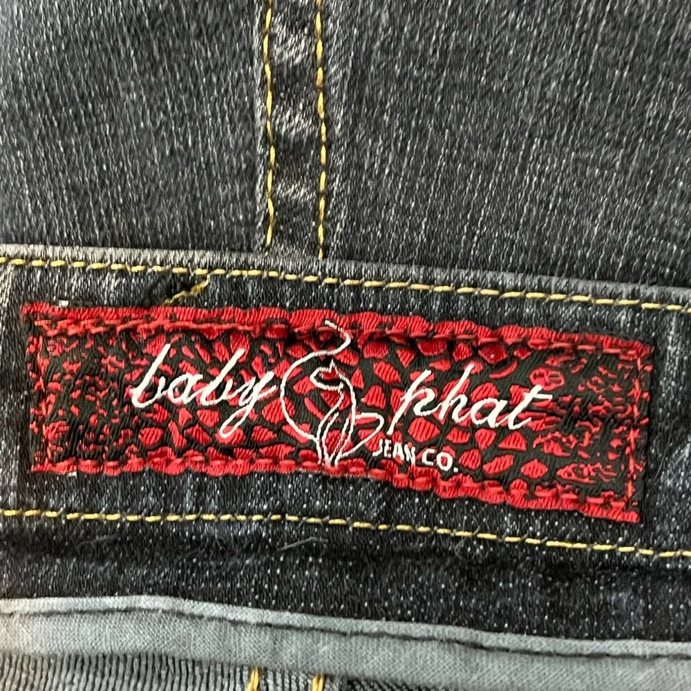 Body Phat Dark Denim Embroidered Jeans - Picture 3 of 8